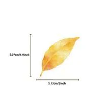 SCXXBSW 50pcs A Leaf Gold Foil Sticker Cool Anime Decorative Sticker Classic Gift Decoration Great Value Cute Cartoon Sticker Waterproof And Durable, Phone Case Decoration Can Be Stuck On Laptops, A Top Choice For Holiday Gifts - Multicolor - View 3