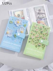 2026 New Banknote Collection Album, With Envelope, Coin & Banknote Storage Book, Multifunctional Cash Management Loose-Leaf Binder, Rectangular Design, Banknotes Not Included, Suitable For New Year, Valentine's Day, Easter Gifts - Multicolor - View 10
