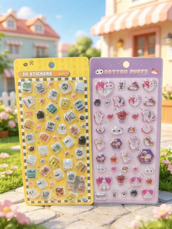 High-Quality 3D Bouillon Stickers, High-Quality Exterior-Level Stickers, Decorative Drop-Print Bouillon Embossed Stickers For Notebooks And Journals. High Quality, Perfect For DIY Decoration Of Smartphones, Notebooks, Laptops, Suitcases, Cups, Skateboards, Notebooks, Guitars, And More.