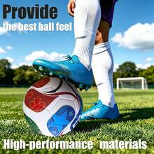 1 Set Football Sports Equipment, Standard Size 5 2026 Football, Laminated Training Ball And Grip Socks, Fashionable Matching, Professional Sports Gear - Multicolor - View 7