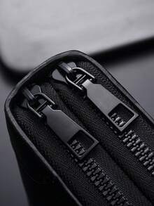 Men's Wear-Resistant Crossbody Waist Bag, Fashionable Minimalist Cashier Bag, Korean Style Solid Color Chest Bag - Multicolor - View 8