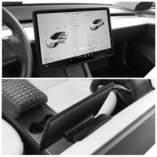 適用於 2017-2026 /Y 中控螢幕保護貼，全新版 Tesla 3/Y 車用螢幕內飾保護套，高級耐磨保護殼，隔絕邊緣碰撞、日常刮痕與灰塵堆積，柔軟材質完美貼合，極簡設計提升內裝質感，安裝簡單牢固，長效保護 - A - 查看 14