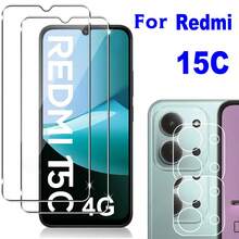 واقي شاشة زجاجي مقسى 3D HD ل- Redmi 17/17 4G/A7 Pro/A5, 15/15C/14C/ A3X، واقي عدسة زجاجي مقسى شفاف، فيلم مقسى مضاد للخدش، فيلم واقي للكاميرا، واقي عدسة الكاميرا - شفاف - مشاهدة 9