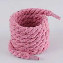 10/5/1pc Candy Color Round Rope Shoelaces, Approx. 8mm Diameter, #1 Decorative Shoelace Replacement, Suitable For Decorating Canvas Shoes, Ice Skates And Sneakers - Twisted Shoelaces - View 5
