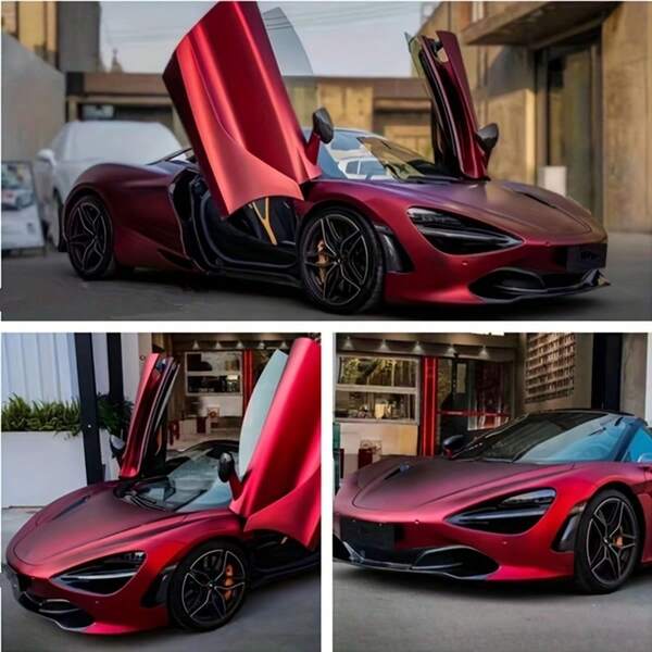 Pet Roman Pearl Rainbow Car Color Change Film, Stronger Outdoor Protection, High Stretchability Without Damaging Original Paint, Lower Repair Cost, No Glue Bleeding Under Long-Term Exposure, Scratch Resistant.