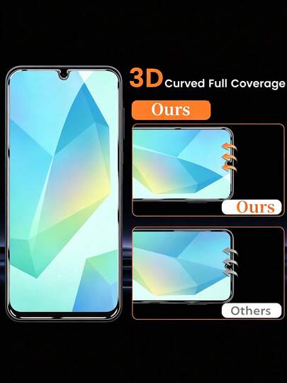 4pcs Galaxy A16, S20FE, A72, A71, A55, A54, A53, A35, A34, A33, A32, A36, A31, A17, A16, A15, A14, A13, A12, A51, A50S, A25, A24, A30S, A20S Smartphone Tempered Glass Screen Protector