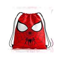 1pc Drawstring Gift Bag, 3pcs Spider Web Print Polyester Drawstring Pouches, Superhero Theme Birthday Party Candy Storage Bags - Multicolor - View 4