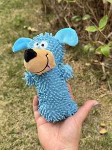 Squeaky Dog Toy, Mop-Shaped Toy, Vibrates And Makes Sound, Blue Self-Entertainment Boredom Relief Toy, Durable And Wear-Resistant, Suitable For Small Dogs Pet Supplies (1/2 Pcs) - Multicolor - View 9