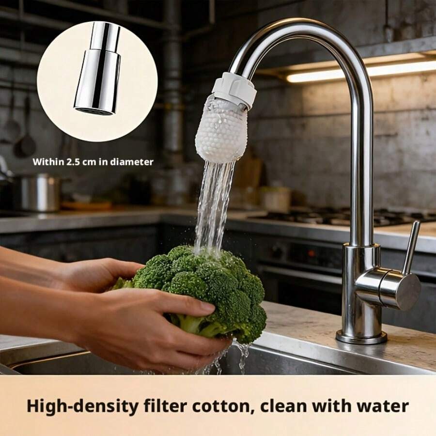SOKANY Faucet Filter Cotton, Kitchen And Bathroom Universal Water Purification Filter Cotton Non-Woven Fabric High-Density Filter Filter To Filter Rust, Sediment And Impurities, Easy To Install, Home Cleaning, Value-For-Money Installation