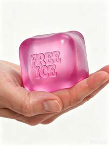 1pc Super Soft Maltose Texture Slow Rebound Cube Squeeze Toy Ice Cube Shape Stress Relief Sensory Relaxation Handheld Office Home Desktop Emotional Regulation Daily Anxiety Relief - Random Colors and Styles - View 3
