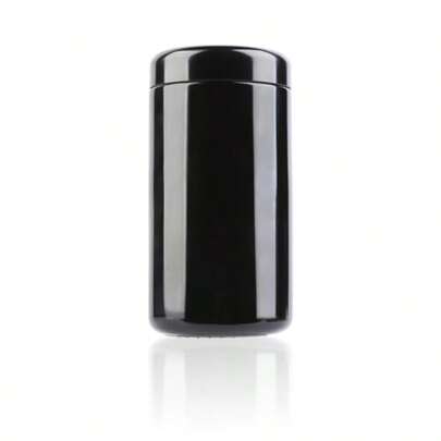 1 Pack 500ml Black Airtight Wide Mouth Ultraviolet Glass Jar, Reusable 500g Food Glass Bottle For Craft, Wax, Cosmetics, Coffee, Oil Storage