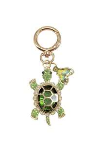 Crystal Turtle Keychain Pendant With Rhinestones, Pearl And Ocean Charms, Metal Alloy Keyring - Multicolor - View 28