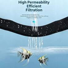 Black Aquarium Filter Foam, High Density Filter Media For Fish Tank, Biological Filtration Sponge, Customizable Size Foam For Aquarium - View 1