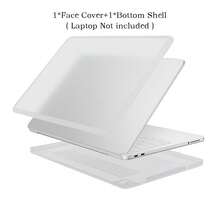 MacBook Neo 13 2026 新色半透明 PC 筆電保護殼，防指紋硬殼，附 1 張 DIY 貼紙，適用 MacBook Neo A18 Pro 型號 A3404，柑橘黃 TPU 保護套 - 查看 7