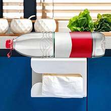 1 buah Tempat Tisu Dapur Kreatif yang Dipasang di Dinding, Kotak Tisu Tanpa Pengeboran, Rak Penyimpanan Kertas Toilet Kamar Mandi Rumah, Cocok untuk Ruang Tamu, Kamar Mandi, dan Berbagai Suasana, Aksesori Kamar Mandi Sederhana dan Praktis, Organizer Penyimpanan Kamar Mandi Dekoratif dan Multifungsi - MultiWarna - View 9