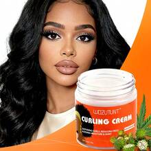 Curling Cream, Infused With Black Castor Oil, Long-Lasting Frizz Control, Moisturizing And Soft Hold, Provides Deep Hydration, Enhances Curl Definition And Shine, Styling Conditioner Cream, Suitable For Wavy And Curly Hair - Cream - View 2