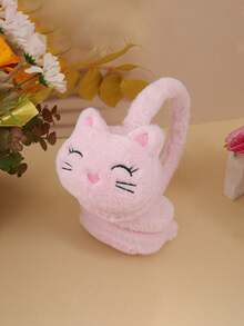 Autumn/Winter Warm Plush Ear Muffs, Cute Plush Cartoon Cat Ear Muffs, Cold-Proof Ear Protection - Multicolor - View 6