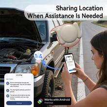 RSH 2件組 Android 智慧追蹤標籤,相容 Find Hub APP,可更換電池,磁吸外殼,適用於汽車、自行車、鑰匙、錢包的無線定位器 - 彩色 - 查看 8