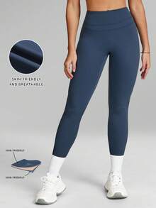 MFVIM Women's Yoga High Elastic Comfortable Skin-Friendly Casual Sports Tight Leggings - Blue - View 4