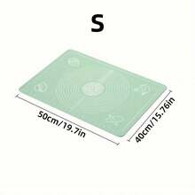 1PC Extra Large Silicone Baking Mat With Scale, Non-Stick Non-Slip Kneading Mat, Reusable, Easy To Clean, Suitable For Pizza, Pastry, Macaron, Dumpling And Other Professional Rolling Board, Kitchen Baking Tool, Holiday Baking Kitchen Countertop Accessory, Baking Mat, Kneading Mat, Dessert Mat, Baking Accessory - View 15
