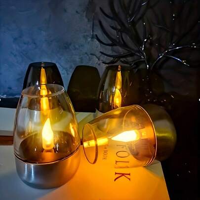 VOLACI [Flameless Indoor/Outdoor Decorative Candles]Flameless LED Candles, Flickering Flame, Plastic Pillar Candles, Suitable For Indoor/Outdoor Decoration, Perfect For Christmas, Halloween, Easter, Thanksgiving And Other Holidays