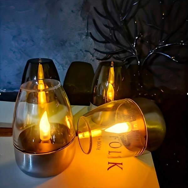 VOLACI [Flameless Indoor/Outdoor Decorative Candles]Flameless LED Candles, Flickering Flame, Plastic Pillar Candles, Suitable For Indoor/Outdoor Decoration, Perfect For Christmas, Halloween, Easter, Thanksgiving And Other Holidays