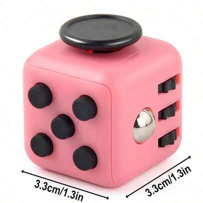 Magic Cube/Dice Toy, Stress Relief Toy, Anxiety Relief Finger Statue, ABS Vibrating Toy, Creative Cute Fun Small Statue Decor, Multi-Color Sensory Educational Toy Gift, Home Decor, Birthday/Anniversary/Graduation/Party Gift