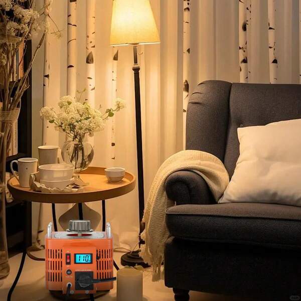 Trasformatore a tensione variabile automatico 3000VA, 10 Amp, regolatore di tensione AC con ingresso 230V e uscita 0-300V, con display LCD, 4 fusibili extra, interruttore di controllo termico per casa, industria, ufficio, certificato CE