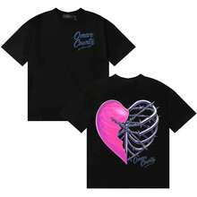 Rapper Omar Courtz Fashion Graphic T-Shirts For Men And Women, 90s Gothic Hip Hop T-Shirt, Summer T-Shirts, Oversized T-Shirt, Unisex Streetwear - Black - View 2