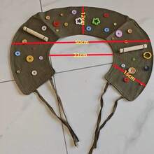 1件裝夏季鳥類肩披，鸚鵡防抓訓練互動披肩，玄鳳防咬易清潔保護鳥肩棲架（隨機鈕扣顏色） - 查看 7