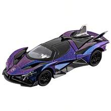 2026新款科技風超級跑車 - 超跑合金仿真車身 - 剪刀門 - 附展示底座，適合車迷收藏、房間桌面裝飾、客廳裝飾、禮物 - 彩色 - 查看 10