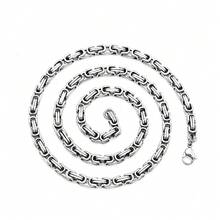 Hip Hop Punk Stainless Steel Non-Fading Emperor Chain Necklace Accessory For Men - steel color - View 7
