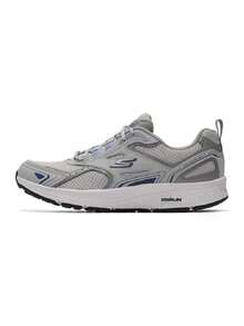 Skechers 男士跑步鞋 GO RUN CONSISTENT 舒適日常戶外運動跑步鞋 220034-GYBL - 灰色/藍色 - 查看 7