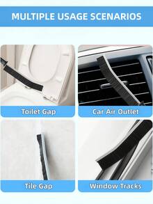 LMMAKE 11PCS Premium Crevice Cleaning Brush Set, Heavy-Duty Hard Bristle Gap Scrub Brushes, Multi-Purpose Deep Cleaning Tools For Bathroom, Kitchen, Window Tracks, Bathtubs, Cars, Faucets, Cups & Teapots - 均碼 - 查看 4
