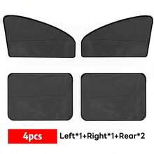 Car Window Sunshade, Sunshade Side Window Breathable Mesh Sunscreen, Anti-Ultraviolet And Heat, Universal, Suitable For Most Cars, Easy Magnetic Installation, Suitable For Camping, Travel, Nap. - A - View 11