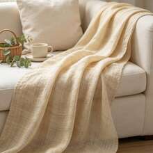 Natural Color Linen Fabric Roll 50cm Wide, Breathable Semi-Transparent Linen Fabric, Coarse Texture Material, Suitable For DIY Crafts, Table Runners, Wedding Decor And Photography Backgrounds - 1PC - View 4