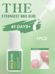 GLOZ 3 Peças Cola para Unhas Super Forte, Adequada para Unhas Acrílicas, Pontas de Unhas, Unhas Postiças, Unhas Falsas, Cola para Unhas de Qualidade de Salão com Pincel, Fácil de Aplicar, Durável e de Longa Duração - 8ml verde - Visão 12