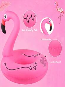 Inflatable Glitter Flamingo Swim Ring, Premium Pool And Beach Float, Reliable Buoyancy And Exquisite Design, Summer Water Essential, Suitable For Sunbathing, Party Decoration, Holiday Gifts And Family Pool Leisure Activities - Multiple Styles - View 7