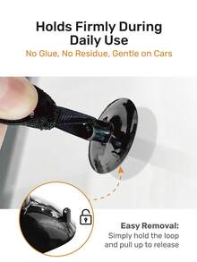 1 Set Car Rear Window Sunshade, Includes 8 Suction Cups, Universal Fit Car Rear Window Sunshade, Suitable For Babies, Suitable For Families With Children For Daily Commute And Travel - Black - View 5