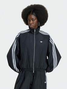 Adidas Originals Women's BALLOON TT Sports Woven Jacket Without Hood KY5045 - Black - View 1