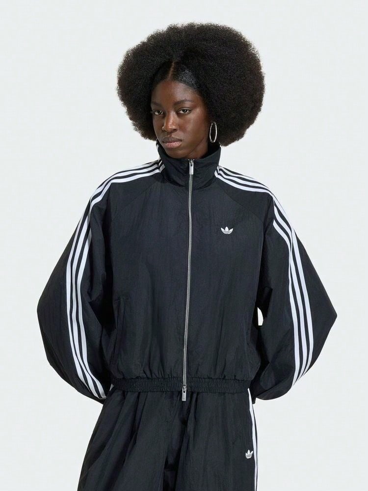 Adidas Originals Women's BALLOON TT Sports Woven Jacket Without Hood KY5045 - Black - View 1