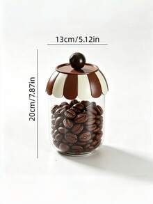 Cirelle 1pc Plastic Storage Canister, Sealed Food Container With Lid, Transparent Plastic Jar Suitable For Pantry, Kitchen Storage Of Flour, Sugar, Tea, Coffee, Snacks, Spices And Other Items. - View 14