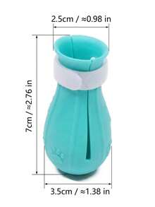 4 Peças Botas Anti-Arranhões para Gatos, Capas Ajustáveis para Patas de Gato, Sapatos Protetores de Patas de Gato de Silicone com Tira Ajustável, Adequado para Banho, Chuveiro, Corte de Unhas, Limpeza de Orelhas e Cenários de Cuidados com Animais de Estimação, Coisas de Gato, Acessórios de Gato, Brinquedos de Gato - Multicolorido - Visão 4