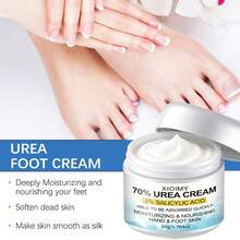 50g 70% Urea And 2% Salicylic Acid Foot Cream, Suitable For Dry, Cracked, Rough And Uneven Skin. Makes Hands And Feet Smoother And Softer. Perfect For Use On Heels, Feet, Hands, Knees And Elbows. An Essential For Daily Moisturizing. - Unscented - View 4