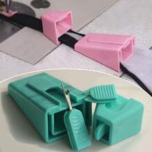 两套布管制作器和斜纹滚边器缝纫工具 - 升级版卷布条制作器，适用于 2.24-2.83 英寸宽的布条，包含拆线器和穿线器配件，节省折叠和固定布料及铺棉的时间，多用途缝纫用品，适用于缝纫、DIY 手工艺品、家庭缝纫项目 - 适合作为情人节礼物或送给缝纫爱好者的礼物 - 2套 - 查看 2