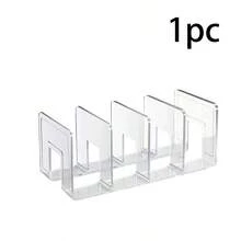 2/1pc Acrylic Book Stand, Transparent Book Stand, Desktop Book Storage Artifact, Student Classroom Desk, Fixed Book Holder, Desktop Storage And Organizing Shelf, Student Book File Classification And Organizing Book Folder, Back To School Season Gift - Multiple Styles - View 8