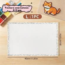 Perler Beads Baking Mat With Edging, Ironing Cloth For Melt Beads, Thick And Thin Texture Options, Suitable For Melt Beads And DIY Handicraft Activities, Reusable Ironing Sheet, Heat-Resistant Ironing Mat For Perler Beads, High Temperature Resistant, Exquisite Edged Ironing Cloth, Perler Beads Ironing Tool, Bead Handicraft Accessory, Suitable For Handicraft Enthusiasts - Multicolor - View 9