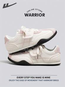 Warrior Women's Board ShoesSpring And SummerComfortable Modest Style Casual Yet Sleek Sneakers Applicable Throughout The Year Wear-Resisting All-Day Wear Training Sneakers Running Shoes - Beige/Pink - View 6