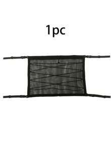 Car Ceiling Cargo Net Pocket With Zipper Large Capacity Camping Travel Car Hanging Pocket Adjustable Ceiling Storage Net For Long Trips Camping Picnic Car Accessories Traveling Outdoor Camping Travel Essentials Accessories - Multicolor - View 13