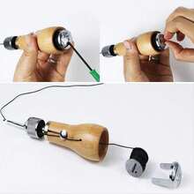 Leather Sewing Awl Kit Craft Tools Hand Sewing Machine Lock Stitcher Thread Needles Set DIY Shoemaker Canvas Repair Tool - View 6